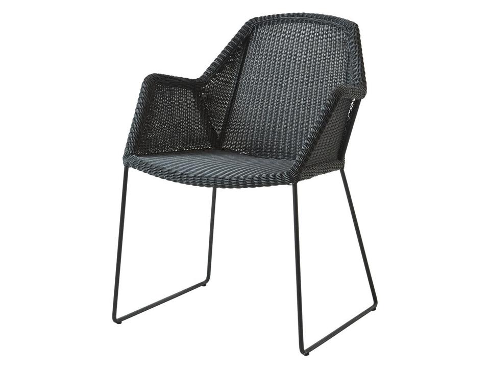 Breeze Stackable Dining Armchair in Black Cane-line Weave