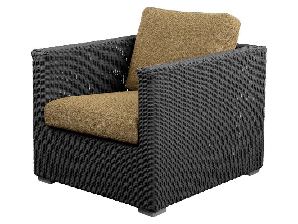 Chester Cane-line Weave Lounge Chair in Graphite
