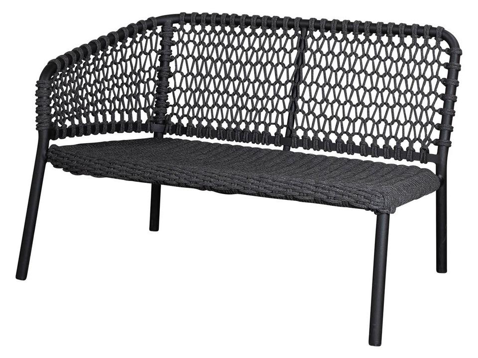 Ocean Dark Grey Soft Rope 2-Seater Sofa Right Module