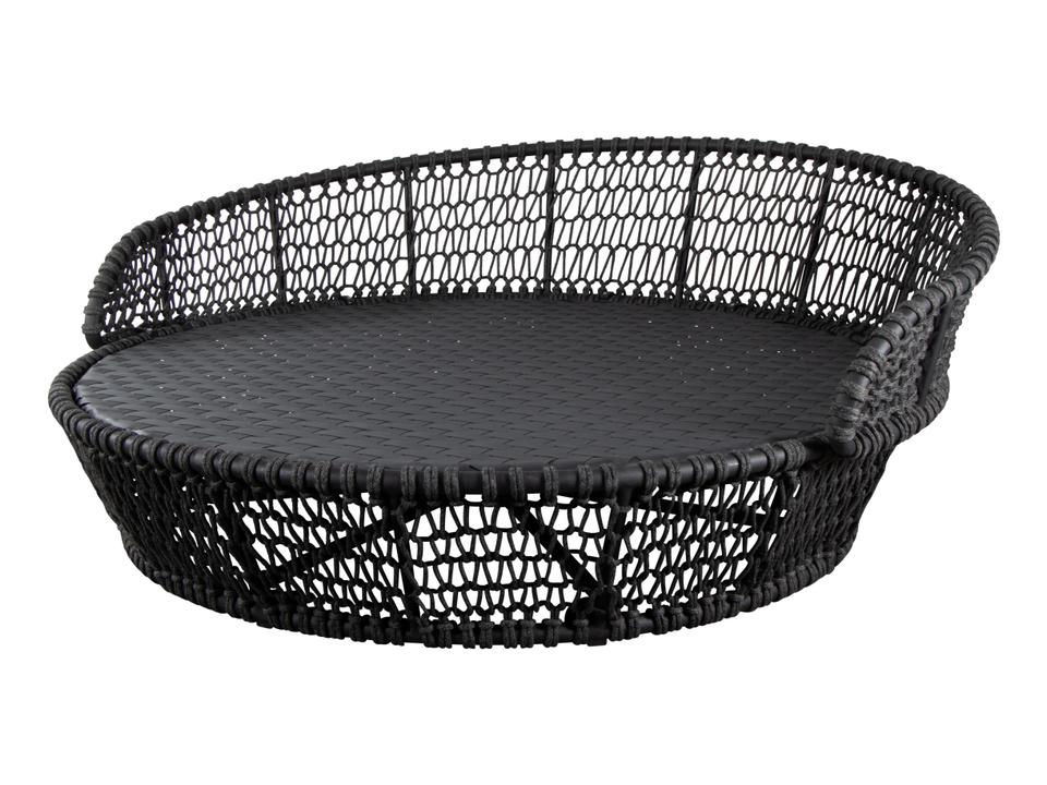 Cane-line Ocean Large Daybed with Soft Rope in Dark Grey