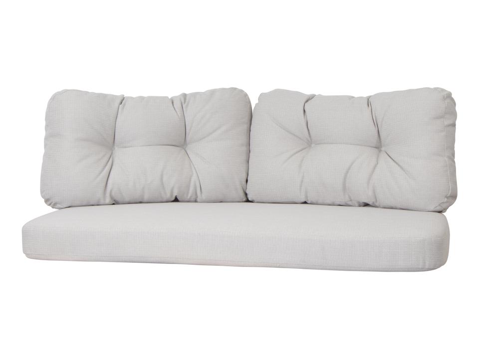 Ocean White Grey Link Large 2-Seater Sofa Cushion Set