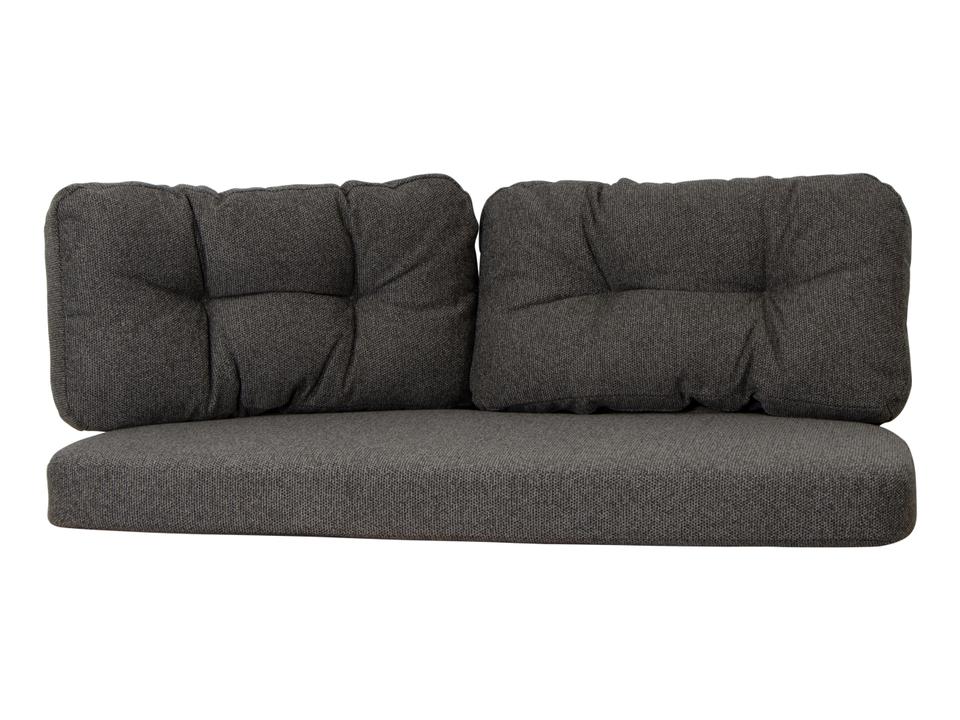 Ocean Dark Grey Wove Large 2-Seater Sofa Cushion Set
