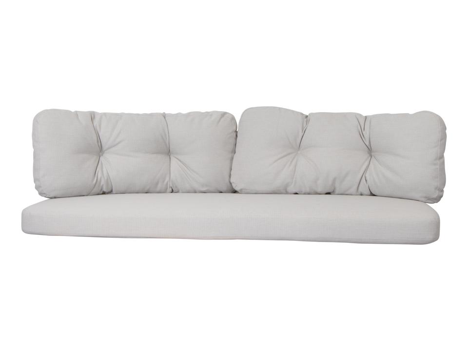 Ocean White Grey Link Large 3-Seater Sofa Cushion Set