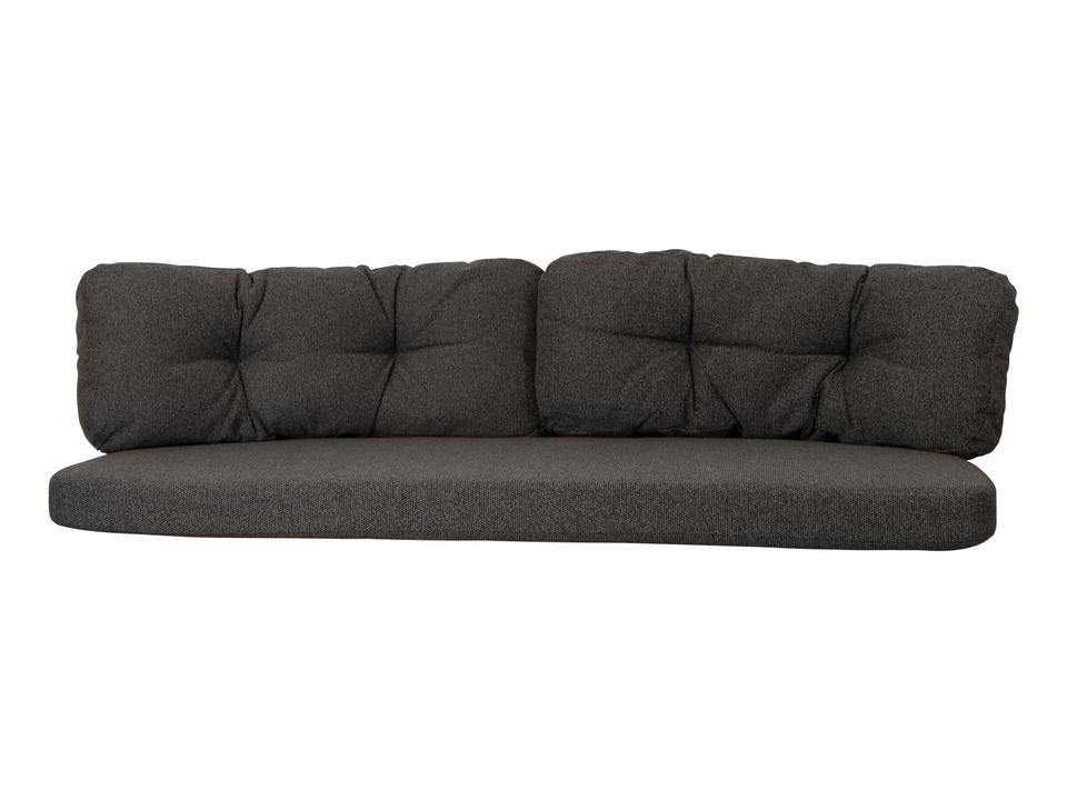 Ocean Dark Grey Wove Large 3-Seater Sofa Cushion Set
