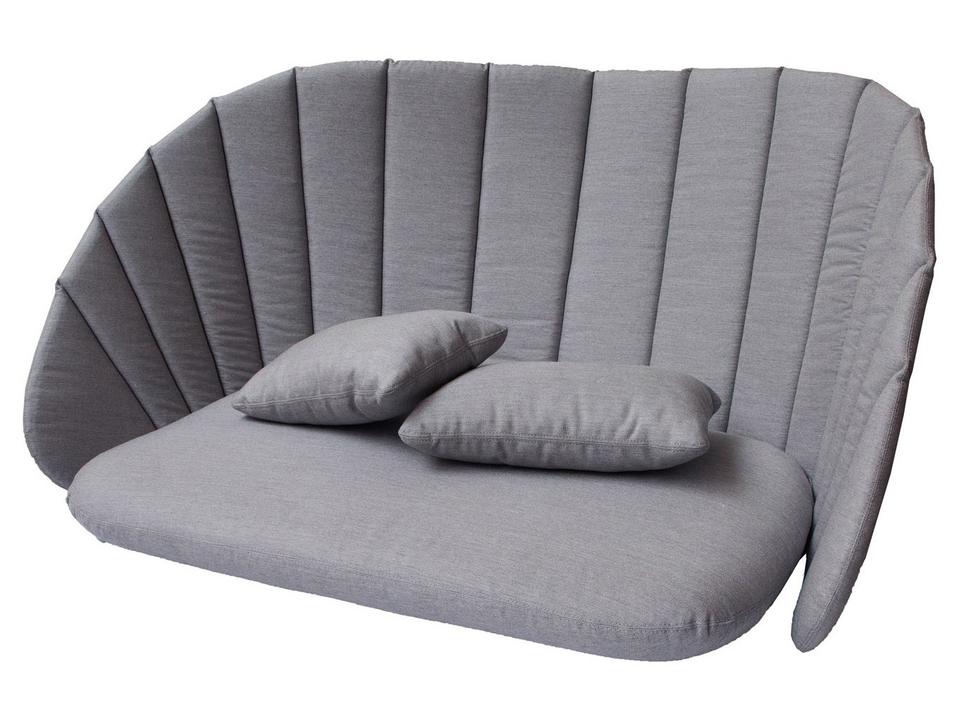 Peacock Grey Natte 2-Seater Sofa Cushion Set
