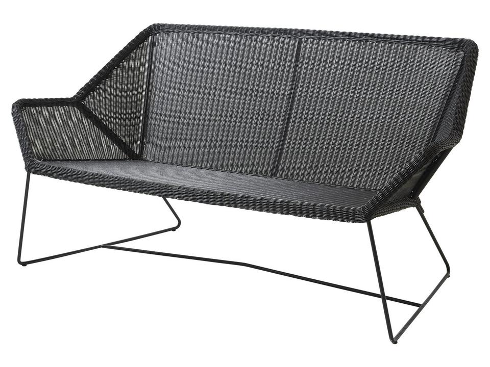 Breeze Black Weave 2-Seater Sofa