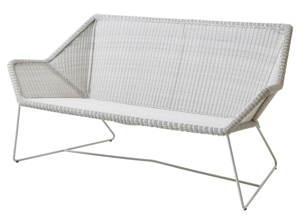 Cane-line Breeze 2-Seater Sofa in White Grey Weave