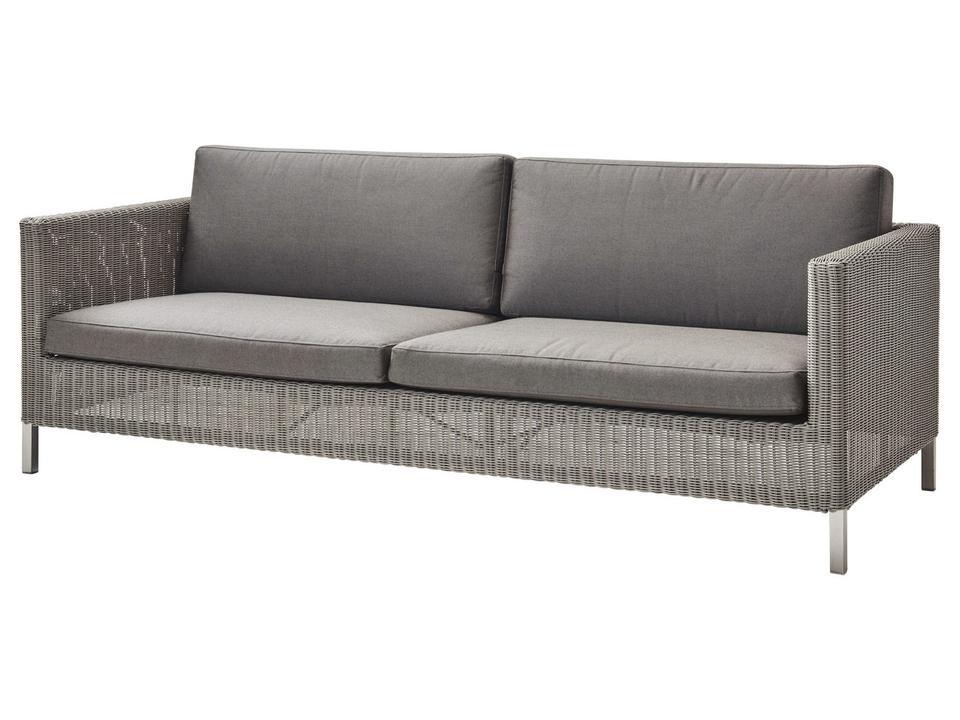 Connect 3-Seater Sofa with Taupe Cane-line Weave