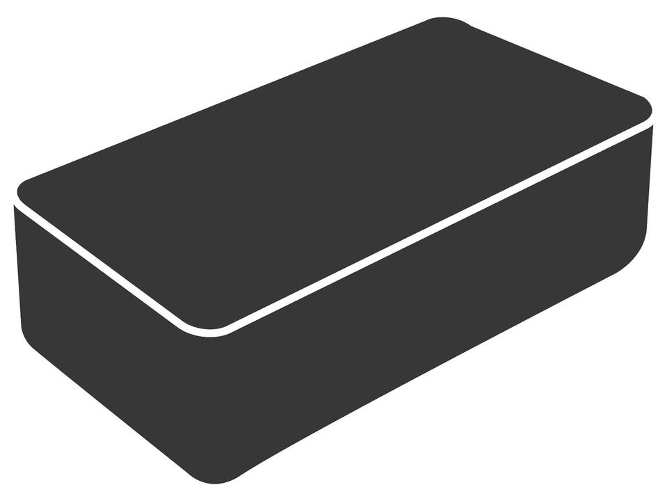 Cane-line Cover 6 Large Module Lounge Sofa Group Cover in Black Polyester