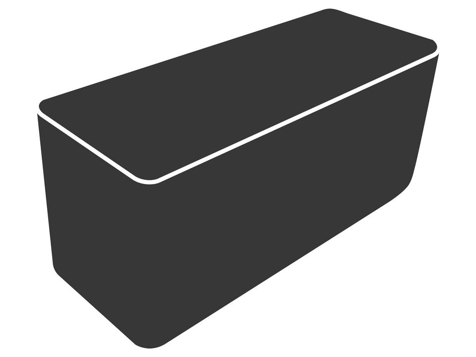 Cane-line Cover 13 3-Seater Sofa Daybed in Black