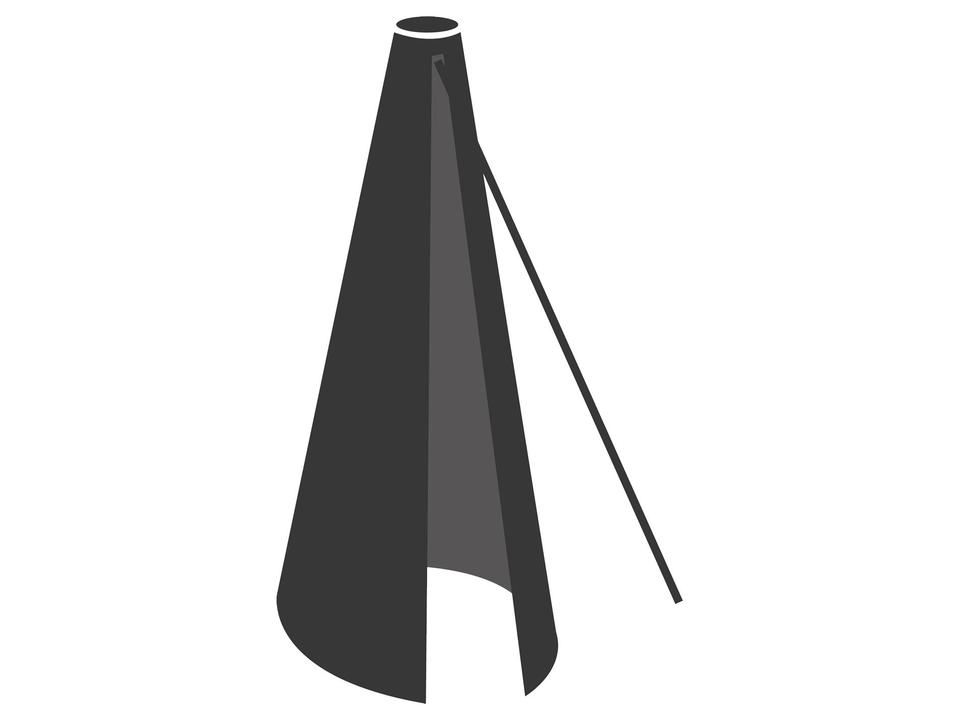 Cane-line Hyde Parasol Umbrella Cover in Black Polyester