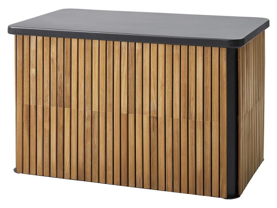 Combine Lava Grey Aluminum Teak Cushion Storage Box