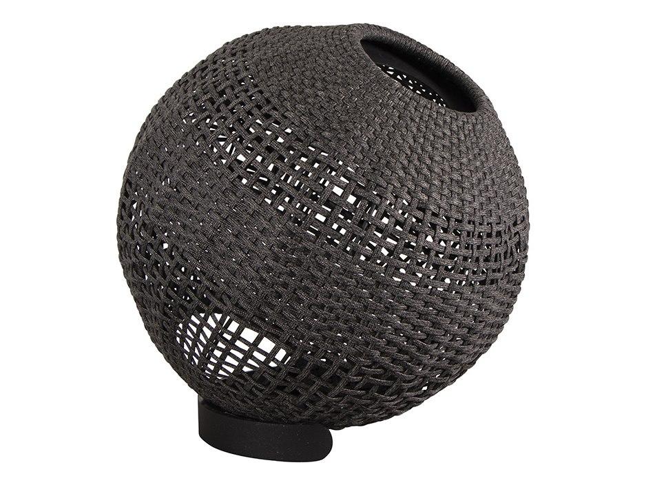 Cane-line Illusion 1-Light Round Soft Rope Lamp in Graphite