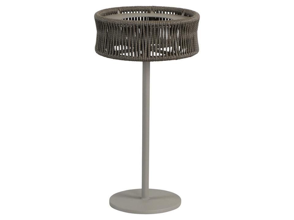 Illusion Medium Solar LED Table Lamp in Taupe