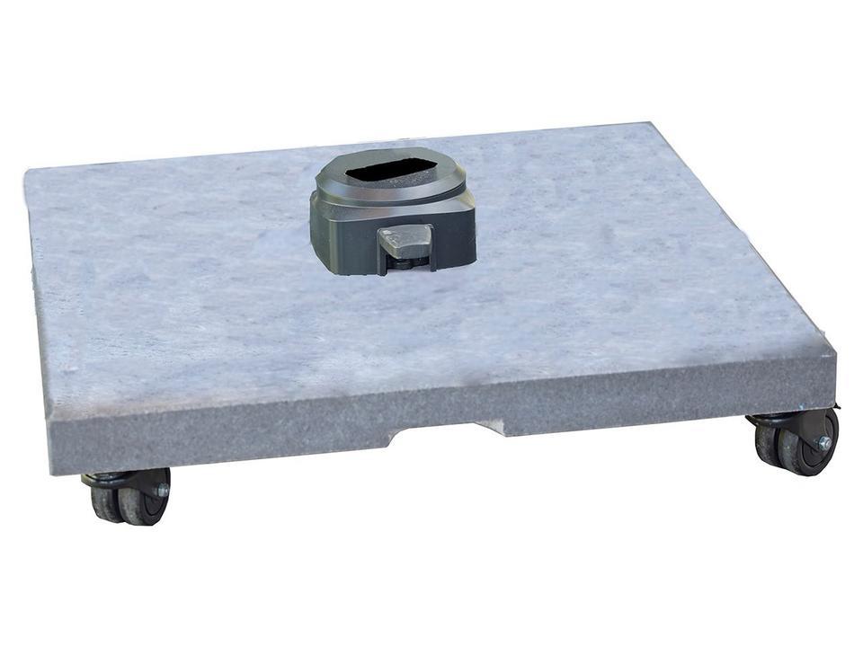 Cane-line Hyde Luxe Matt Grey Granite Hanging Parasol Base with Wheels