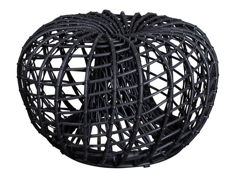 Nest Lava Grey Weave Coffee Table/Footstool Small