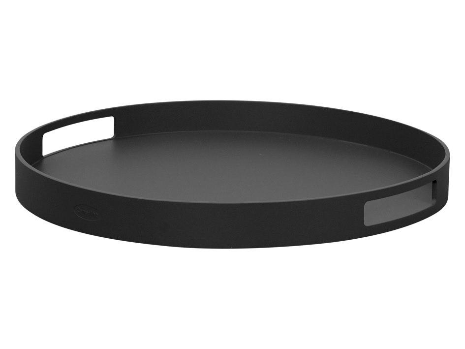 Club Lava Grey Aluminium Tray Round