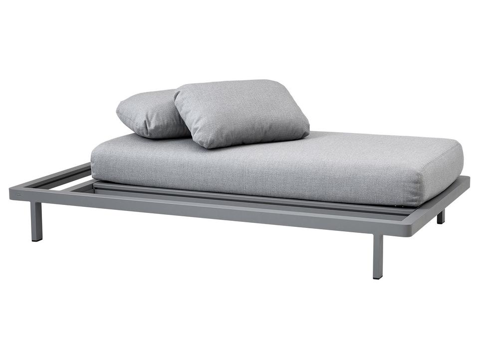 Space Light Grey Aluminium 2-Seater Sofa