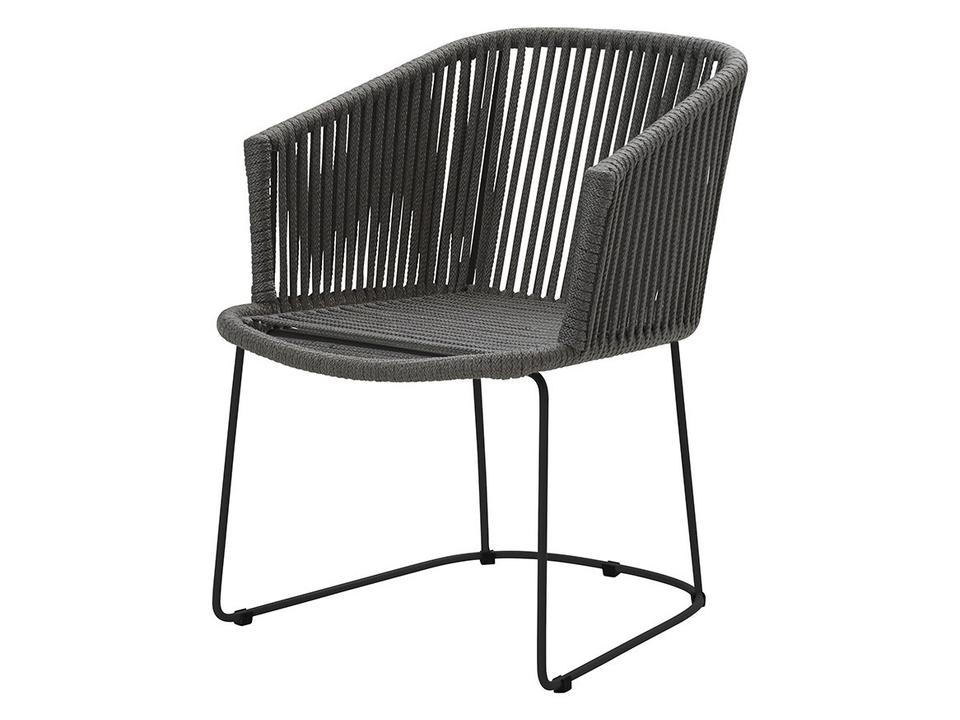 Moments Dark Grey Soft Rope Dining Armchair