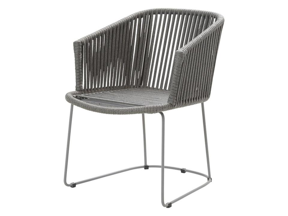 Moments Grey Soft Rope Dining Arm Chair