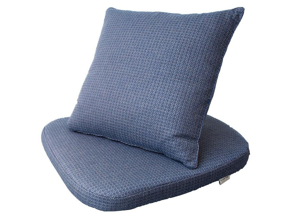 Moments Blue Link Chair Cushion Set