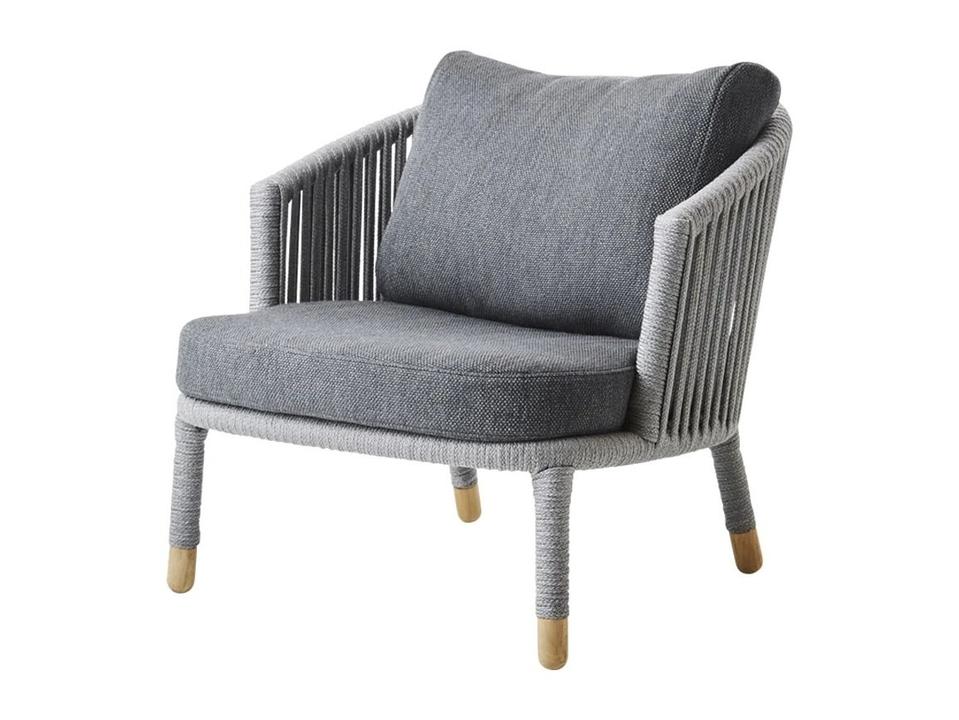 Moments Soft Rope Lounge Chair in Grey
