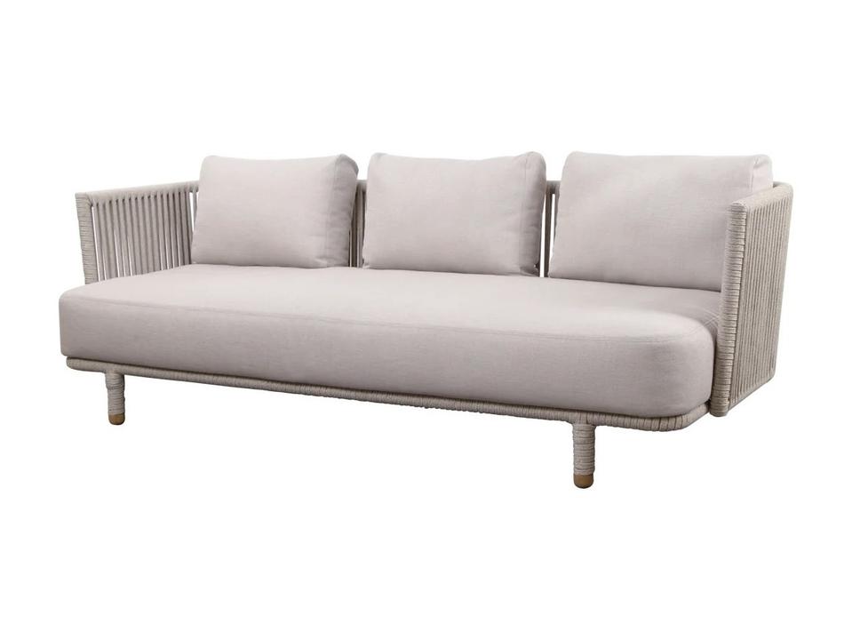 Moments Soft Rope 3-Seater Sofa in Sand