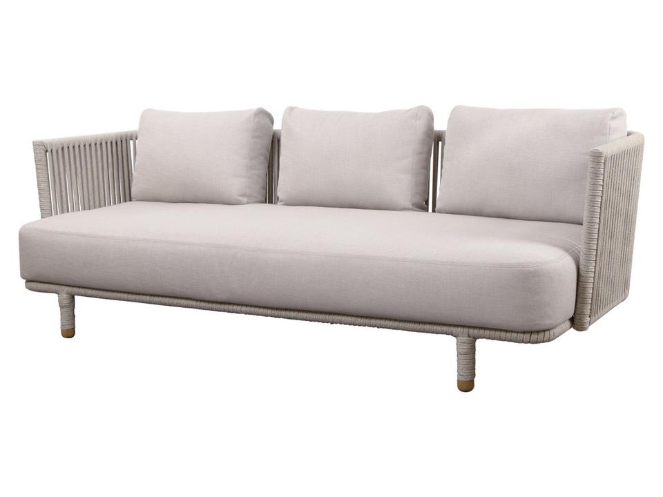 Moments Sand Soft Rope 3-Seater Sofa with AirTouch Cushions