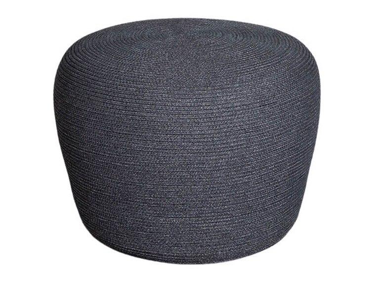 Circle Small Footstool in Dark Grey