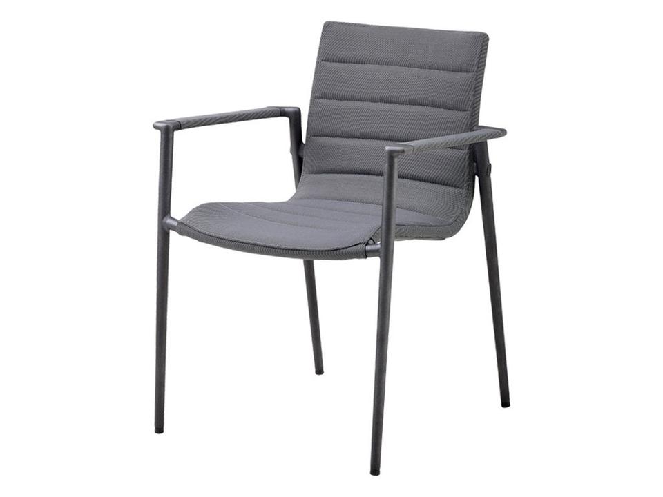 Core Stackable Armchair with AirTouch Fabric in Grey