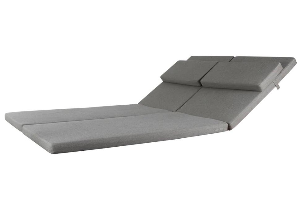 Rest Taupe Natte Sunbed Double Cushion