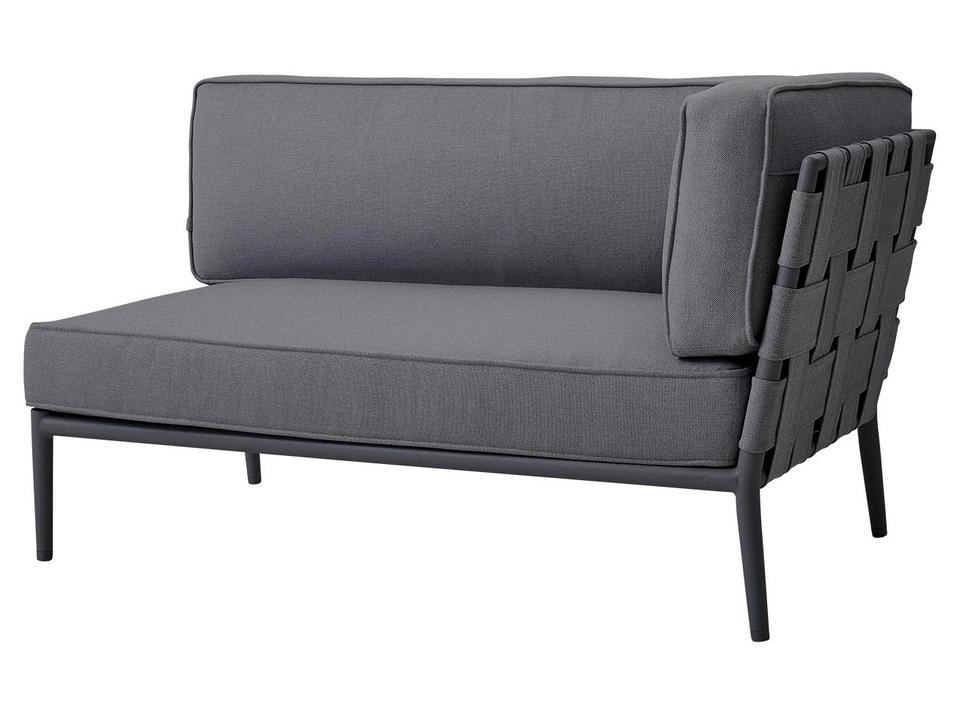 Conic Grey AirTouch 2-Seater Left Module Sofa