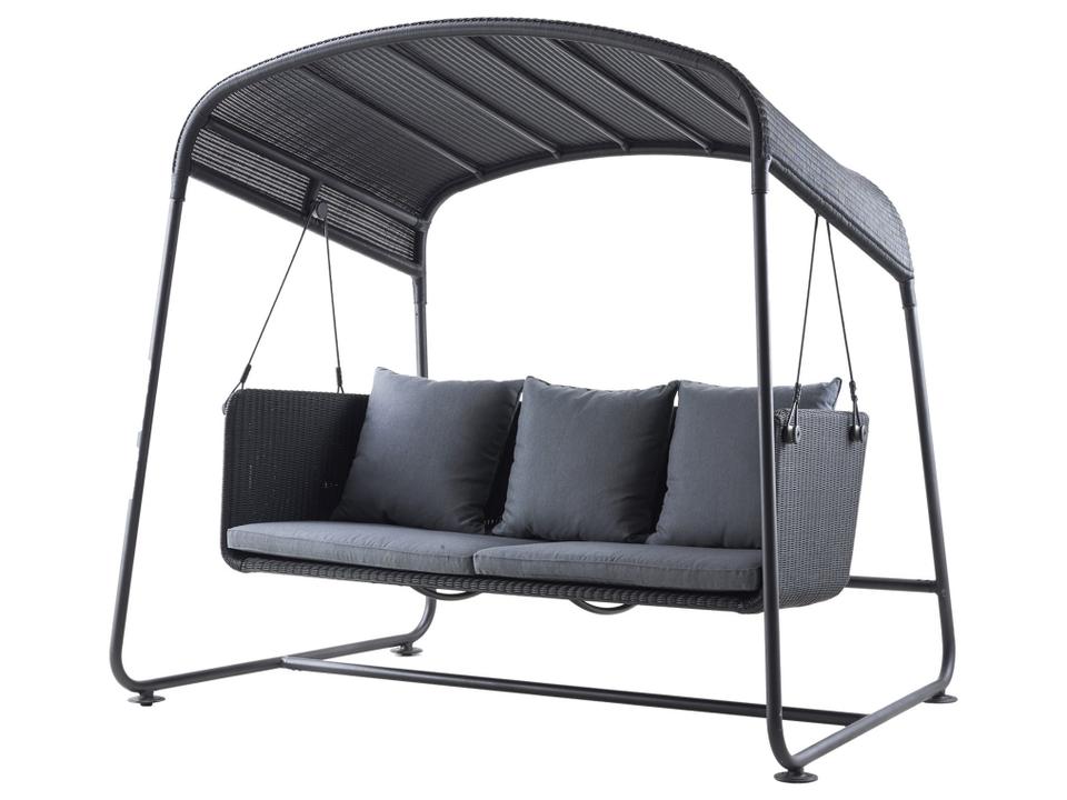 Cave Graphite Weave Aluminum Swing in Grey