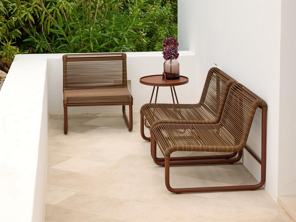 Al Dente Desert Red Aluminum Lounge Set