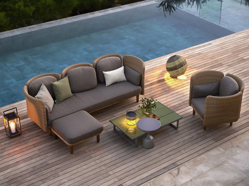Arch Natural/Taupe Flat Weave Lounge Set