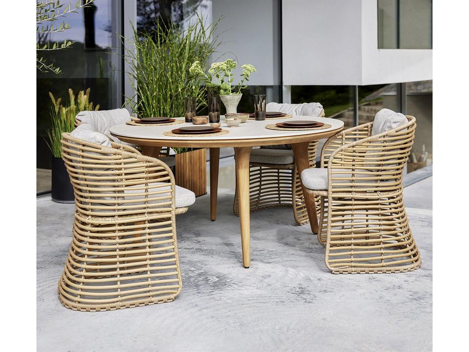 Basket Natural Weave Dining Set