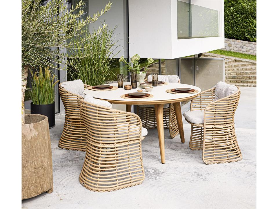Basket Natural Weave Dining Set