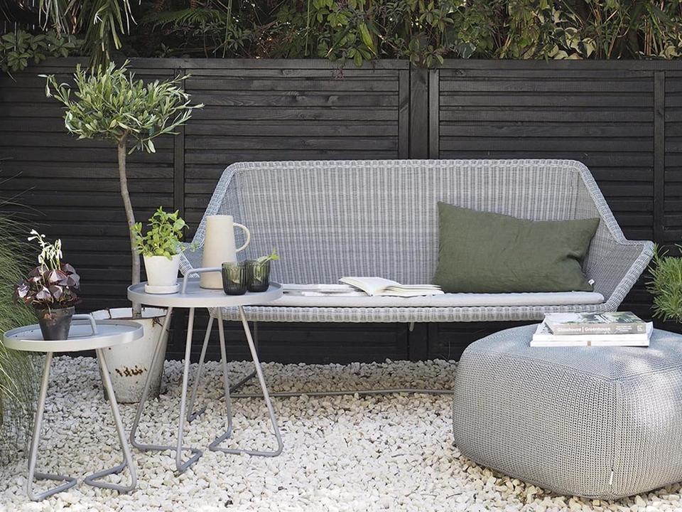 Breeze White Grey Weave Lounge Set