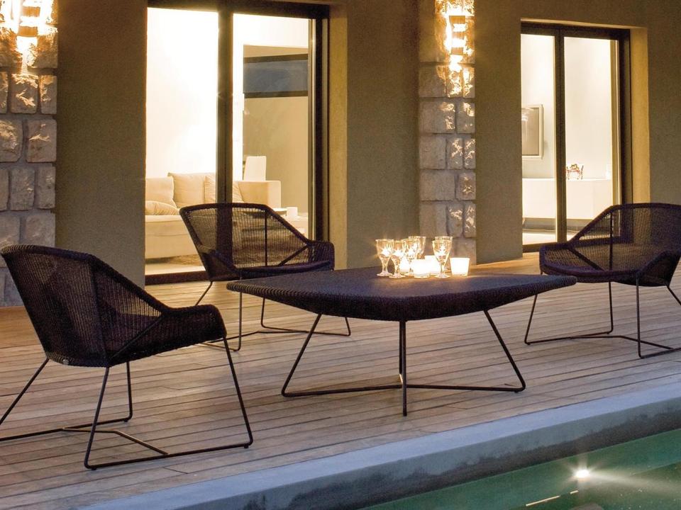 Breeze Black Weave Lounge Set