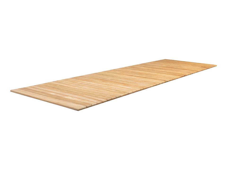 Cane-line Teak Rectangular Extension Table Top 126 Inch in Natural