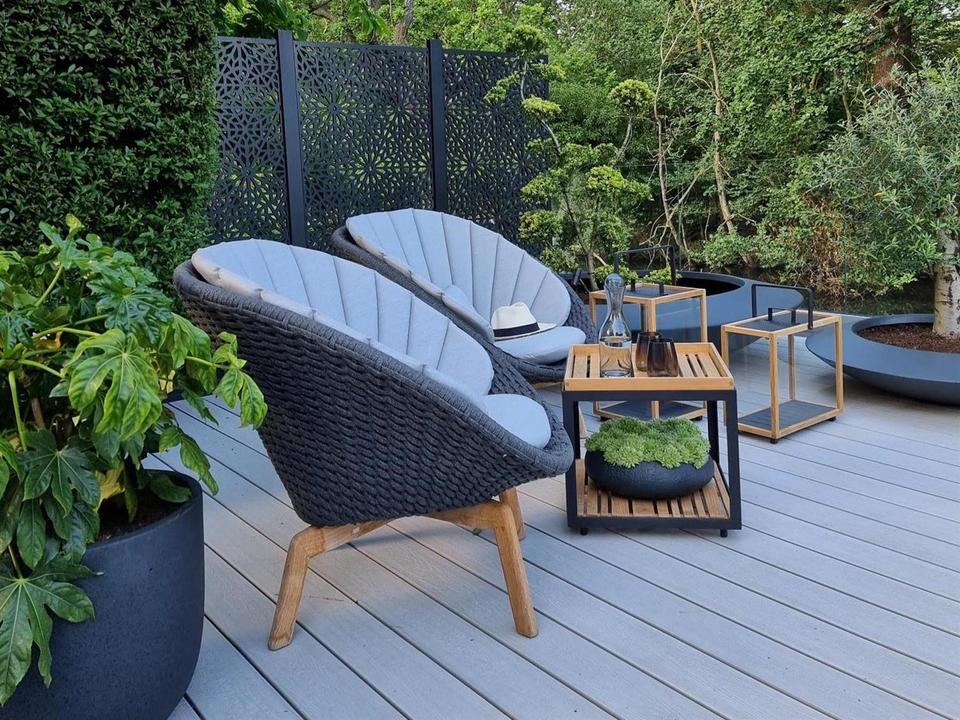 Peacock Soft Rope Teak Lounge Set