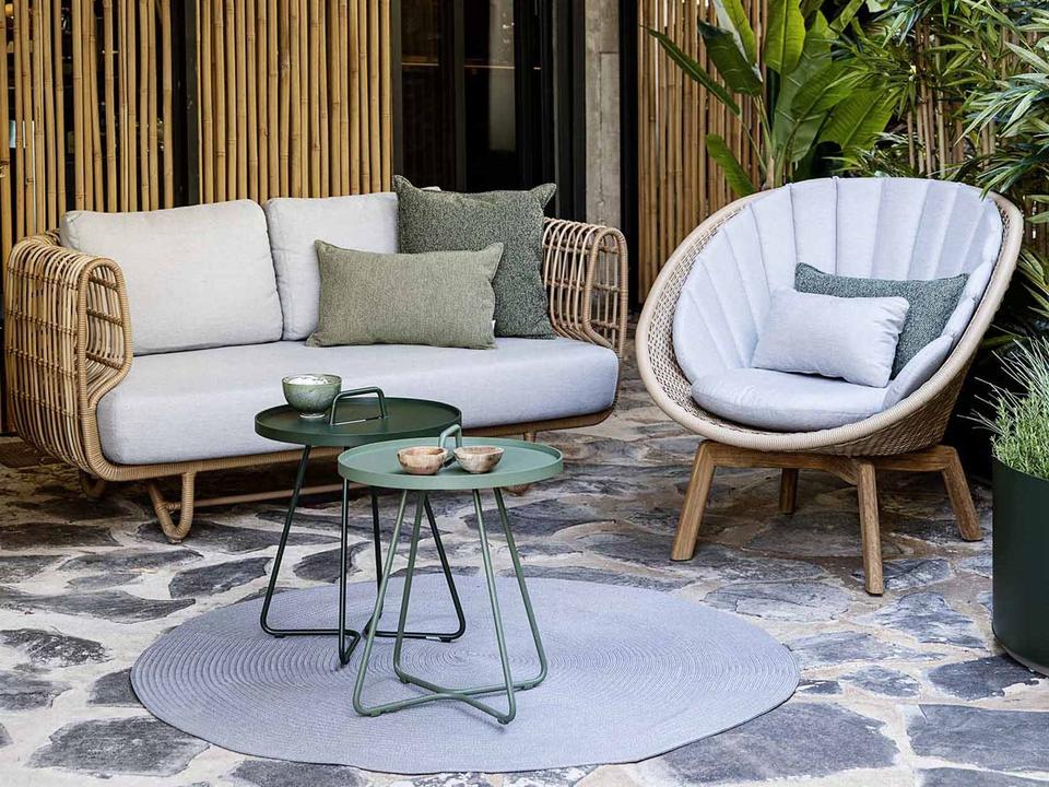 Peacock Soft Rope Teak Lounge Set