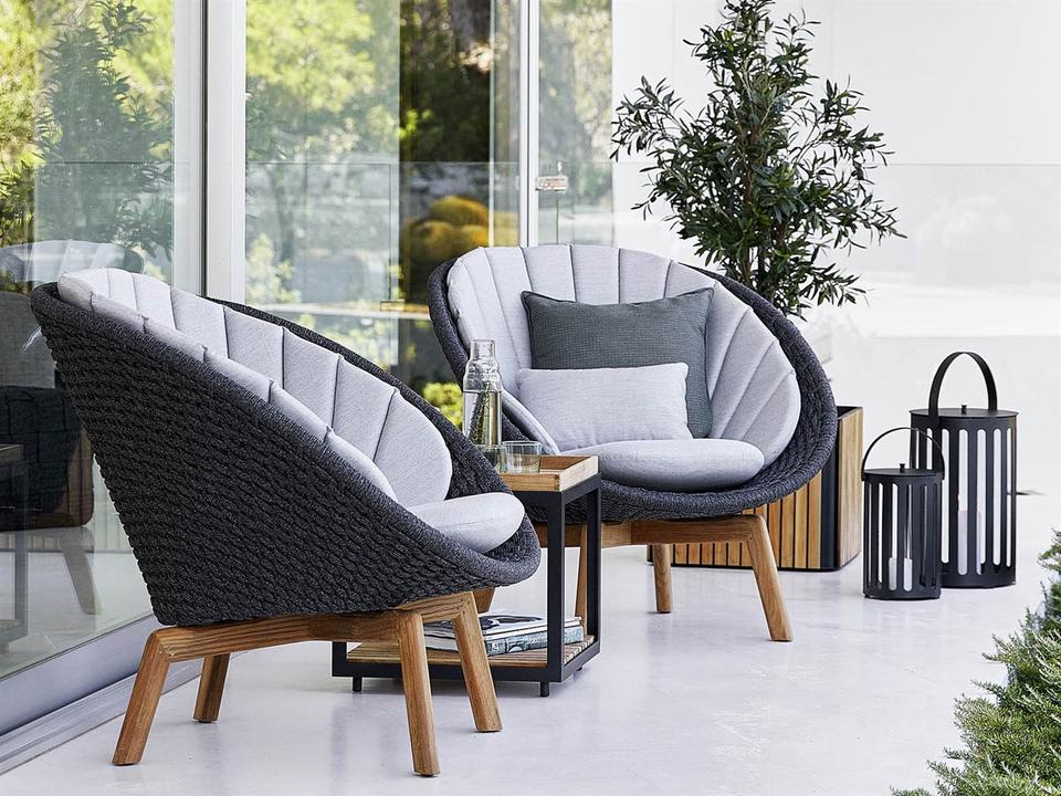 Peacock Soft Rope Teak Lounge Set