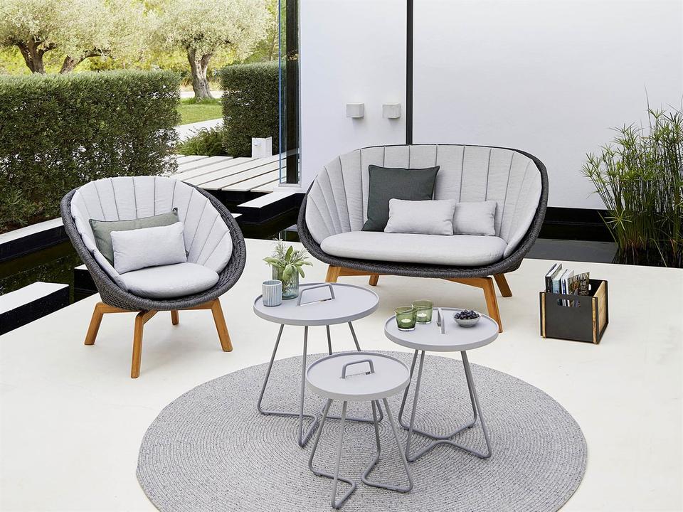 Peacock Soft Rope Teak Lounge Set