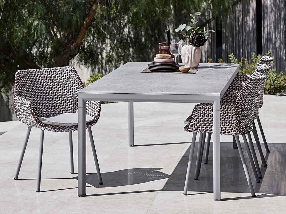 Vibe Aluminum Wicker Dining Set