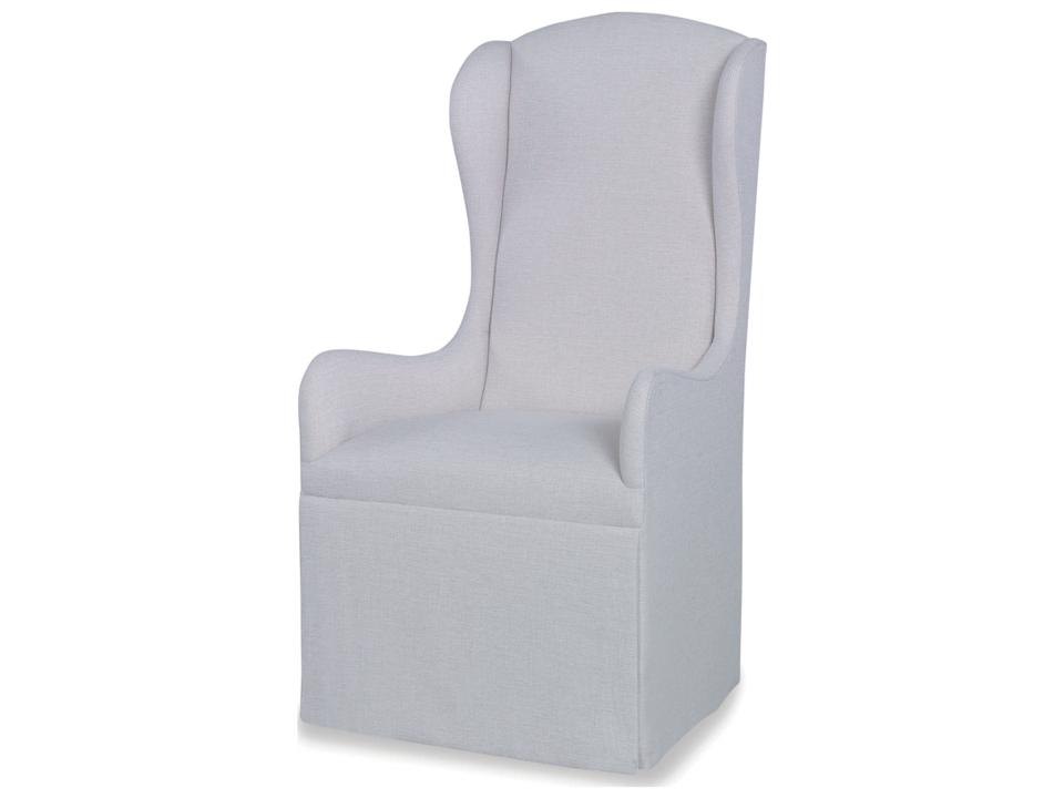 Chair White Upholstered Arm Dining