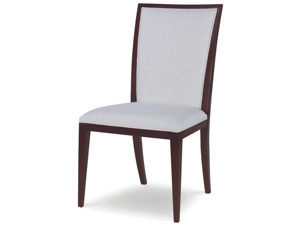 Quincy Upholstered Dining Side Chair City Dark Finish