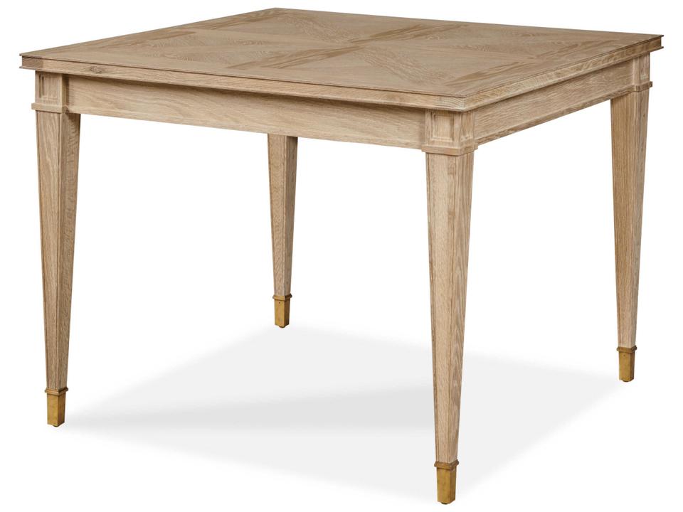 Maison '47 Square Game Table in Blonde Cerused Oak