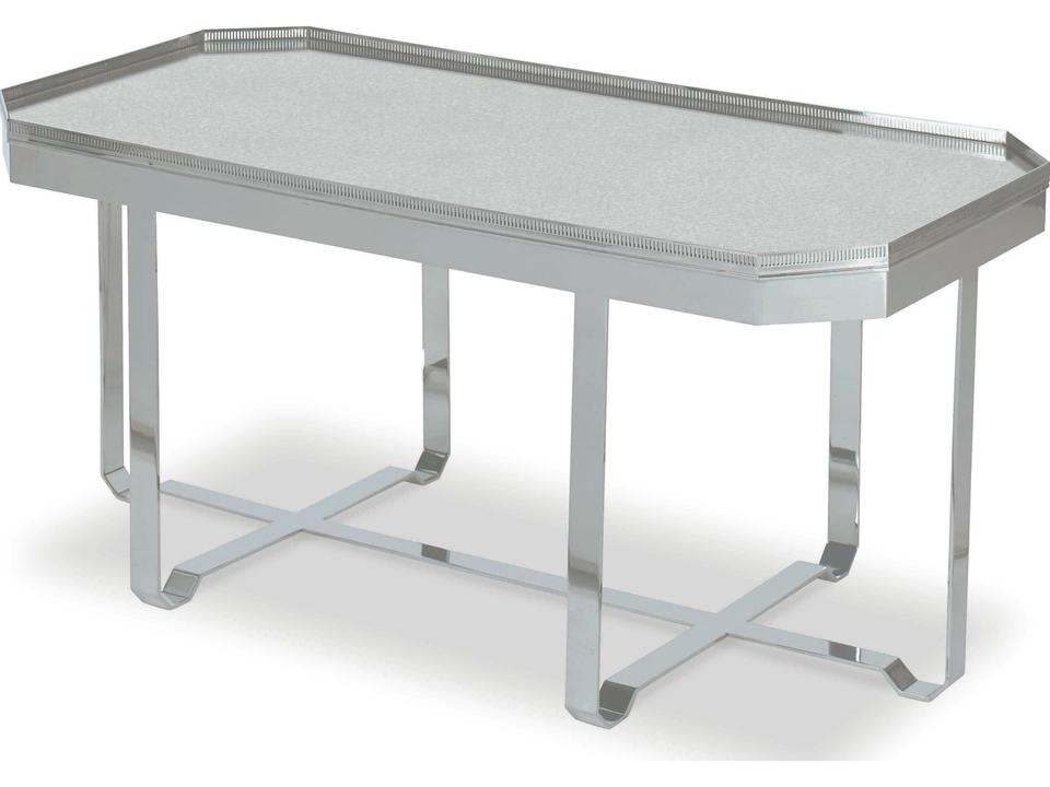 Thomas O'Brien Truly Octagon Coffee Table with Antique Mirror Top