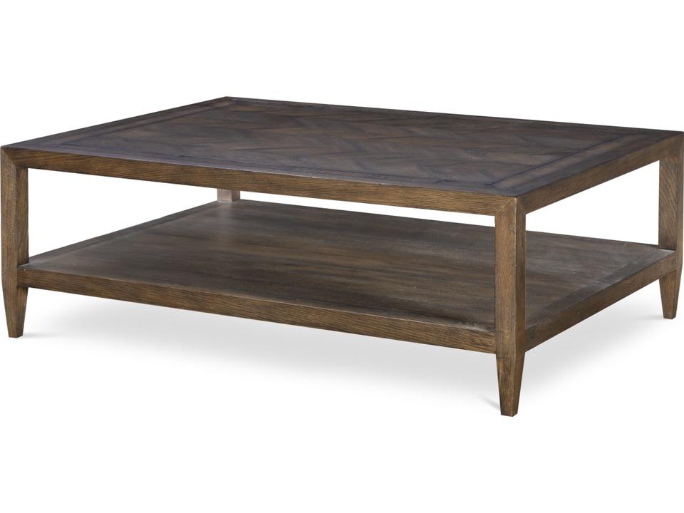 Camden Dalton Rectangle Coffee Table in Brown Rustic Oak